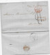 CHILI  Lettre  De VALPARAISO 1851 Griffe PANAMA / TRANSIT Taxe  Tampon 21 , Càd Entrée CALAIS - Maritime Post