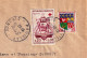 Lettre 1962 Croix Rouge Saint Martin Bâton De La Confrérie + Blason Oran Pauillac Gironde Pour Montluçon Allier - Cartas & Documentos