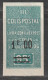 ALGERIE - COLIS POSTAUX - N°27c ** (1929-32) 1f Sur 95c Vert - NON DENTELE - - Paquetes Postales