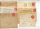 Lot LL De 42 Lettre Flamme Muette Sur Semeuse à Voir - Mechanical Postmarks (Advertisement)