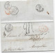 URUGUAY  Lettre  De MONTEVIDEO 1858 Marque D'échange GB/ 1F60 Taxe  Tampon 24 Entrée CALAIS M - Maritieme Post