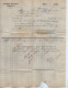 VP23.112 -1868 - Lettre / Facture - Alfred BOUVET ( Marchant De Bois ) à SALINS ( Jura ) Pour MONTPELLIER - 1800 – 1899