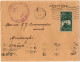 1,38 FRANCE, 1938, COVER TO GREECE - Brieven En Documenten