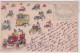 1901 Cartolina Ufficiale Per GIRO AUTOMOBILISTICO D'ITALIA 1640 Km Annullo Speciale - Coches