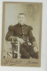 PHOTOS ORIGINALES - CDV Portrait Militaire N°115 Sur Col Uniforme - Photo A. GAUTIER à MAMERS - Ancianas (antes De 1900)
