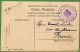 Ad0920 - GREECE - Postal History - Italian MILITARY PAQUEBOT Postmark VALPARAISO On Postcard From RHODES 1912 - Covers & Documents