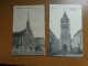 2 Kaarten Van Borgerhout: Ter Sneeuw (beschreven 1911) + St Jean Baptise Eglise (onbeschreven) - Antwerpen
