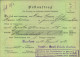 1919, 30 Pf. Germania Als EF Auf Postauftrag Mit Entsrechendem Formular - Briefe U. Dokumente