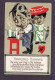"Henpecked Husband" Valentines Comics 1907 - Antique Fantasy Postcard - Fairy Tales, Popular Stories & Legends