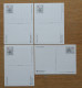 4 Postal Stationery Cards Carte Postale 1985 POSTFRIS / MNH / ** VATICANO VATICAN VATICAAN - Postal Stationeries