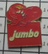 311A Pin's Pins / Beau Et Rare / ANIMAUX / JUMBO ELEPHANT ROUGE ROSE - Tiere