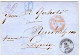 Russland 1867, Blauer Ovalstpl Franco N. Auf Brief V. St. Petersburg N. Sachsen - Autres & Non Classés