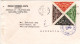 Costa Rica 161/64, 4 Dreiecksmarken Zur Briefmarkenausstellung Kpl. Auf Brief - Costa Rica
