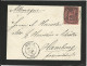 Frankreich Nr.74, 25 C. Schwarz/rot Auf Trauer Brief V. DIVONNE N. Hamburg - Autres & Non Classés