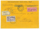 P3095 - SWITZERLAND NICE REGISTRED AND EXPRESS LETTER FROM BASEL, BEARING THE 10 FRANKS DEFINITIVE SBHV 131 ON THE FRONT - Brieven En Documenten