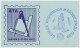 Masonic Study Unit Mailer's Postmark Permit No.1 140 MPPC, Masonic Philately, First Class Label, Freemasonry 1981 Cover - Freemasonry
