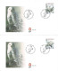 Greenland;  1999 Snow Owls - WWF Issue.  Set Of 4 In Single And Block Of 4 On FDC. - FDC