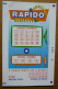 FDJ FRANCAISE DES JEUX - GRILLE LOTO RAPIDO 1999 - SCANS RECTO/VERSO - Lotterielose