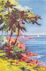 R061098 Old Postcard. Sea And Trees - Monde