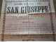1907 MANIFESTO BIANCAVILLA  CATANIA  PROGRAMMA DELLA FESTA E FIERA DI S. GIUSEPPE - Documenti Storici