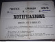 1868  MANIFESTO  NOTIFICAZIONE IMPOSTA SUI FABBRICATI - Documents Historiques