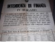 1870  MANIFESTO  BERGAMO  INTENDENZA DI FINANZA - Historical Documents