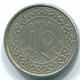 10 CENTS 1962 SURINAME NEERLANDÉS NETHERLANDS Nickel Colonial Moneda #S13183.E.A - Surinam 1975 - ...