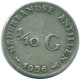 1/10 GULDEN 1956 NETHERLANDS ANTILLES SILVER Colonial Coin #NL12101.3.U.A - Antilles Néerlandaises