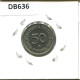50 PFENNIG 1990 D WEST & UNIFIED GERMANY Coin #DB636.U.A - 50 Pfennig