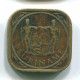 5 CENTS 1966 SURINAM NIEDERLANDE Nickel-Brass Koloniale Münze #S12803.D.A - Surinam 1975 - ...