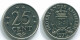 25 CENTS 1979 ANTILLES NÉERLANDAISES Nickel Colonial Pièce #S11654.F.A - Antilles Néerlandaises