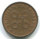 1 PENNI 1963 FINLANDIA FINLAND Moneda #WW1121.E.A - Finlande