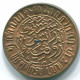 1/2 CENT 1945 NETHERLANDS EAST INDIES INDONESIA Bronze Colonial Coin #S13095.U.A - Niederländisch-Indien