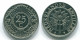 25 CENTS 1990 NETHERLANDS ANTILLES Nickel Colonial Coin #S11259.U.A - Antilles Néerlandaises