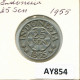 25 SEN 1955 INDONESIA Moneda #AY854.E.A - Indonesia
