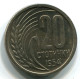 20 STOTINKI 1954 BULGARIEN BULGARIA Münze UNC #W11273.D.A - Bulgarije