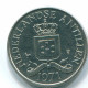 25 CENTS 1971 ANTILLAS NEERLANDESAS Nickel Colonial Moneda #S11514.E.A - Antilles Néerlandaises