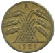 10 RENTENPFENNIG 1924 A DEUTSCHLAND Münze GERMANY #AD565.9.D.A - 10 Renten- & 10 Reichspfennig