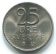 25 ORE 1973 SCHWEDEN SWEDEN Münze #WW1102.D.A - Sweden