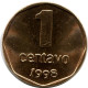 1 CENTAVO 1998 ARGENTINA Moneda UNC #M10117.E.A - Argentinië