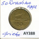 50 DRACHMES 1992 GREECE Coin #AY388.U.A - Griekenland