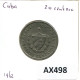 CUBA 20 CENTAVOS 1962 CARIBBEAN Coin #AX498.U.A - Cuba