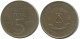 5 MARK 1969 20TH ANNIVERSARY DDR EAST ALEMANIA Moneda GERMANY #AE166.E.A - 5 Marchi