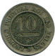 10 CENTIMES 1862 BÉLGICA BELGIUM Moneda #AZ133.1.E.A - 10 Cents