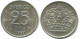 25 ORE 1957 SWEDEN SILVER Coin #AC512.2.D.A - Suède