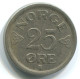 25 ORE 1956 NORWEGEN NORWAY Münze #WW1067.D.A - Noorwegen