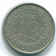 10 CENTS 1962 SURINAM NIEDERLANDE Nickel Koloniale Münze #S13226.D.A - Suriname 1975 - ...