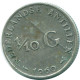 1/10 GULDEN 1960 NETHERLANDS ANTILLES SILVER Colonial Coin #NL12267.3.U.A - Nederlandse Antillen