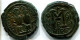 JUSTINII And SOPHIA AE Follis Thessalonica 527AD Large M NIKO #ANC12431.75.U.A - Byzantinische Münzen
