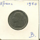 5 FRANCS 1950 DUTCH Text BELGIQUE BELGIUM Pièce #AW878.F.A - 5 Franc